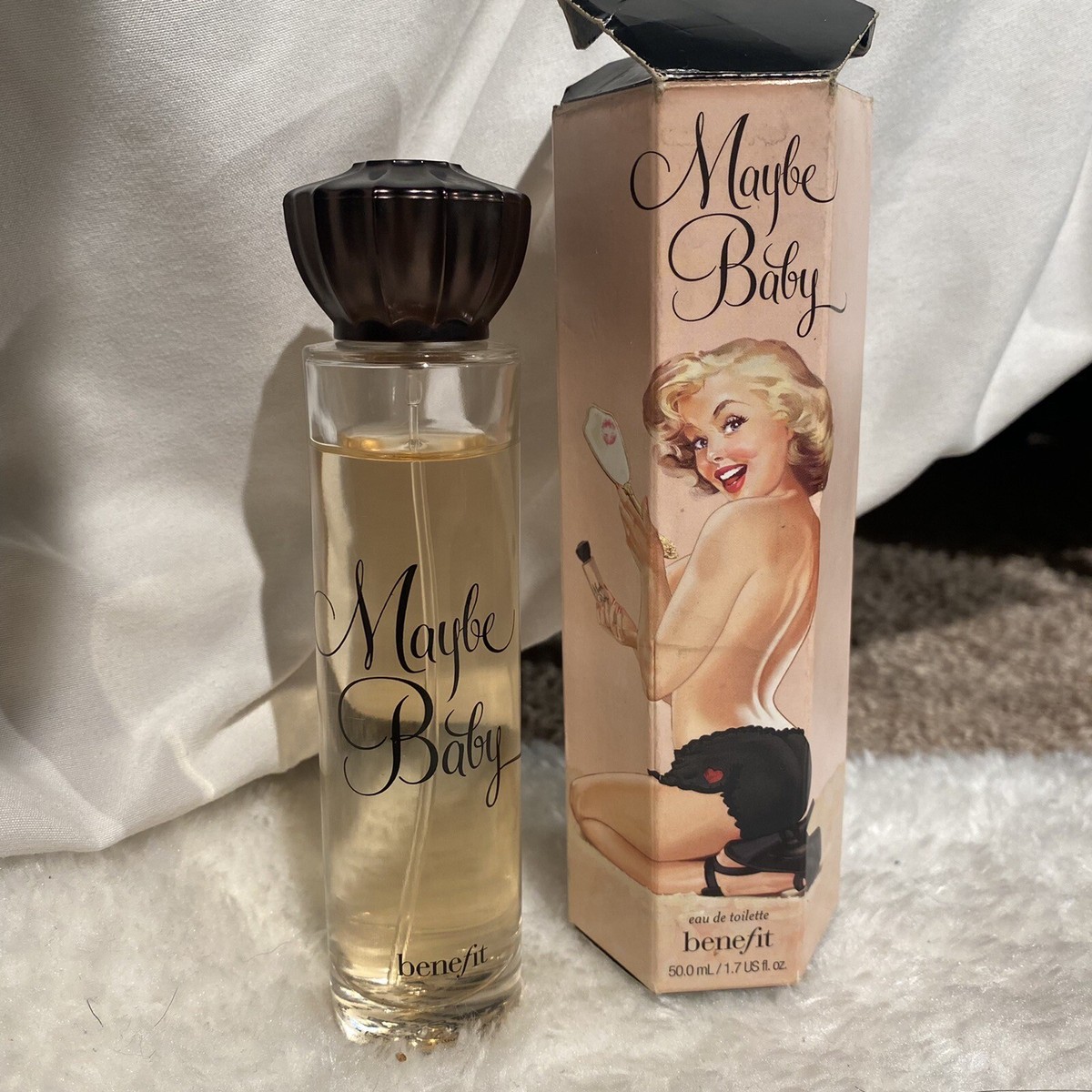 benefit Maybe Baby 50ml レア廃盤品 2022 Benefit Cosmetics Maybe Baby Toilette Perfume Box Full Size