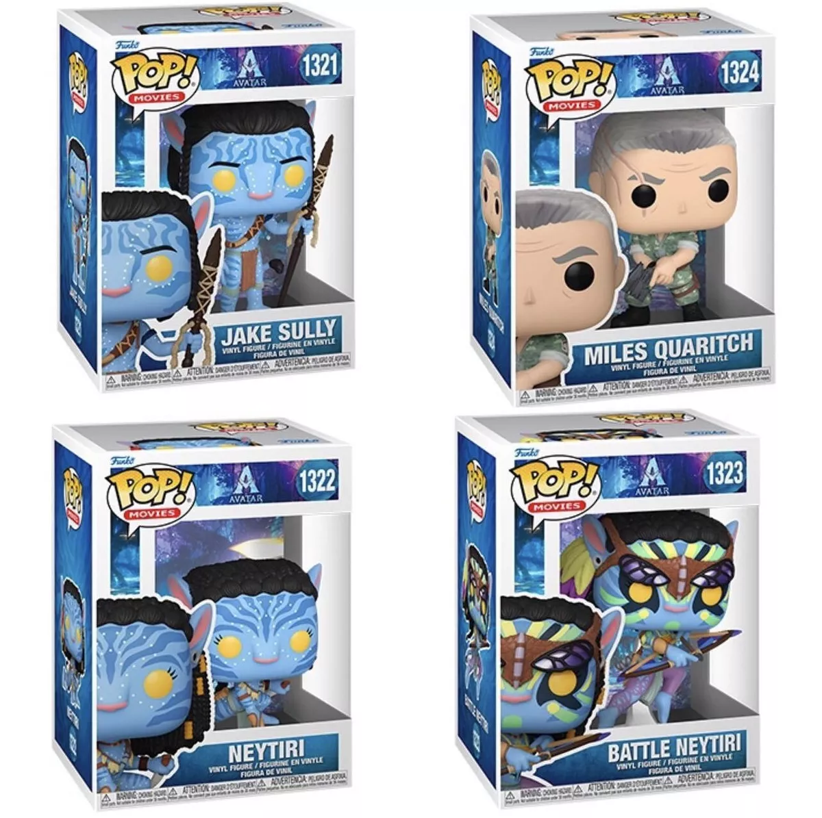 Funko POP! Movies: Avatar Bundle Lot- Jake Sully Neytiri Quaritch