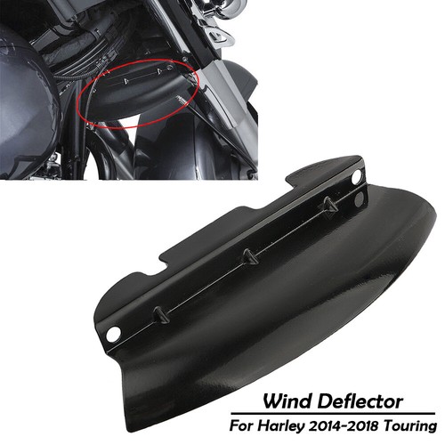 Black Lower Triple Tree Wind Deflector For Harley Touring Street Glide