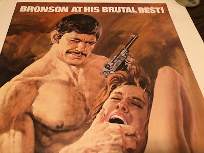RIDER ON THE RAIN 30x40 Vintage Rolled Movie Poster Charles Bronson 1974