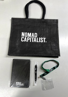 Nomad Capitalist Live 2023 Merchandise - Tote Bag, Notebook, Pen + Lanyard