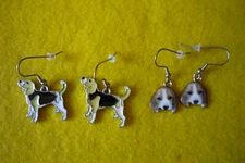 BEAGLE DOG EARRINGS 1PR
