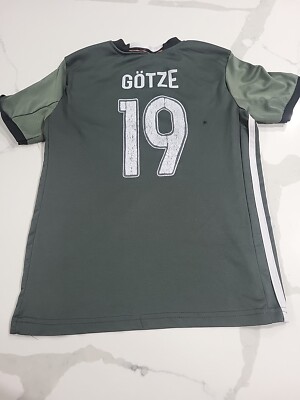 Germany 2014 Fifa World Champs Adidas #19 Mario Gotze Jersey Size
