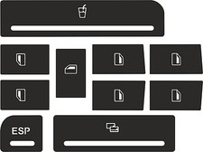 Set adesivi per riparare i pulsanti per pulsanti finestrini per Audi A4
