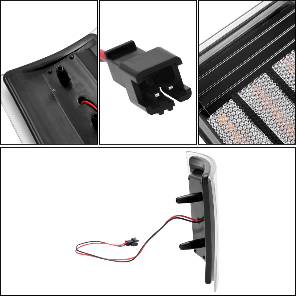 Lámpara de luces LED secuenciales laterales de esquina para Chevy C/K 1500 2500 3500 94-98 Foto 4 de 4