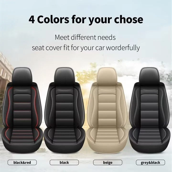 Car Front&Rear Pad 5 Seat Covers PU Leather For Nissan Juke S SV SL 2011-2017 Foto 3 de 3