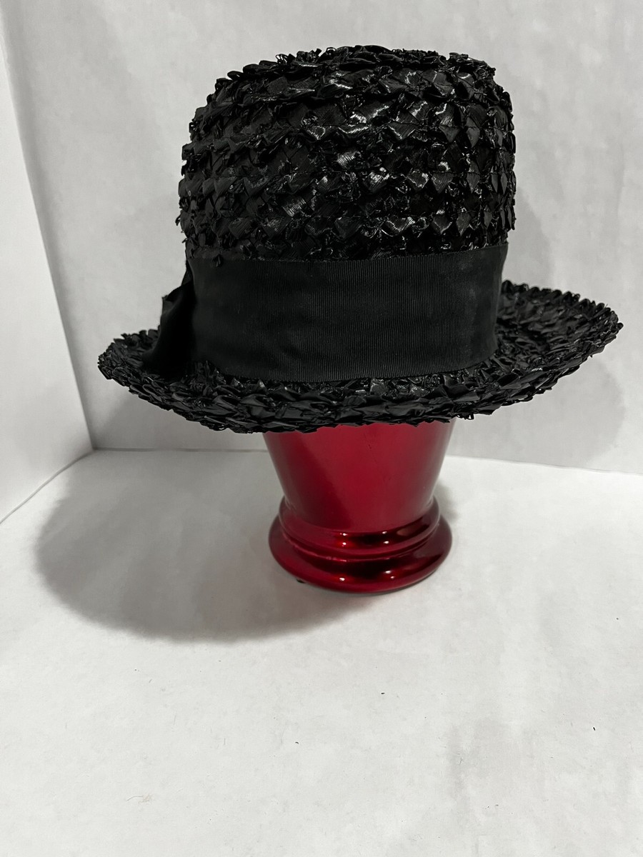 【完売品】MEDI RAFFIA LADY HAT ameri vinvage Vintage Raffia Ribbon Women's Hat, Black | eBay