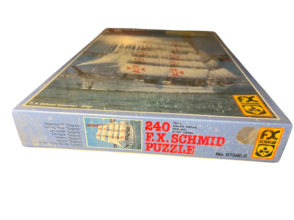 Segelschiff Sagres Puzzle 240 Teile FX Schmid Schiff Meer Retro Originalverpackt - Bild 4 von 4