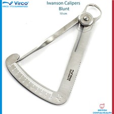 IWANSON SPRING WAX CALIPERS CROWN GAUGE MEASURING 1-10 MM DENTAL JEWELLERS