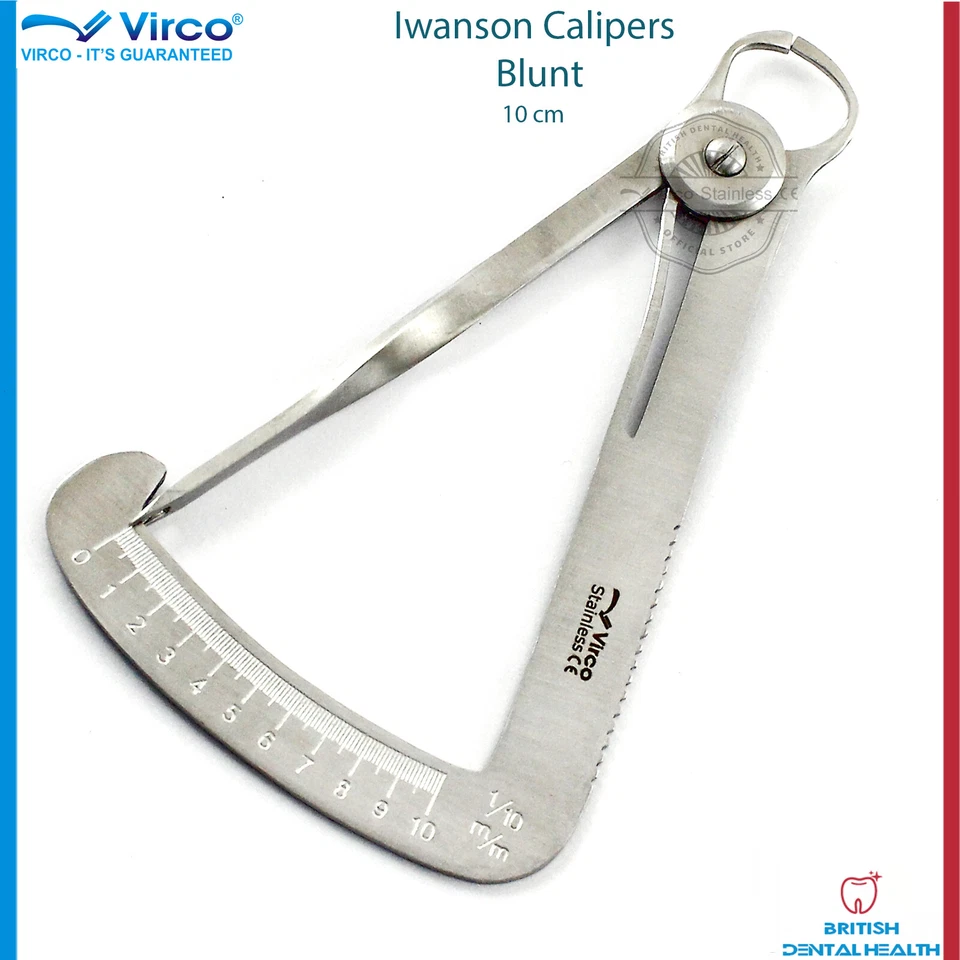 IWANSON-Jauge Pour Couronne, Pied À Coulisse 1-10 MM En Acier Inox, Dentaire - Photo 1/3