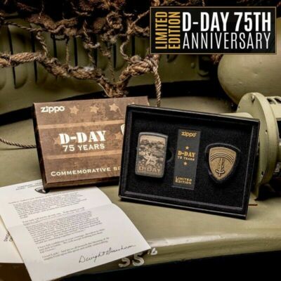 D-Day Zippo Lighter - Normandy 75th Anniversary - 75 Years