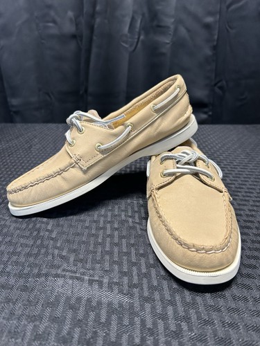Nuevos zapatos de barco Sperry Topsider A/O Desert dorados - Imagen 5 de 9