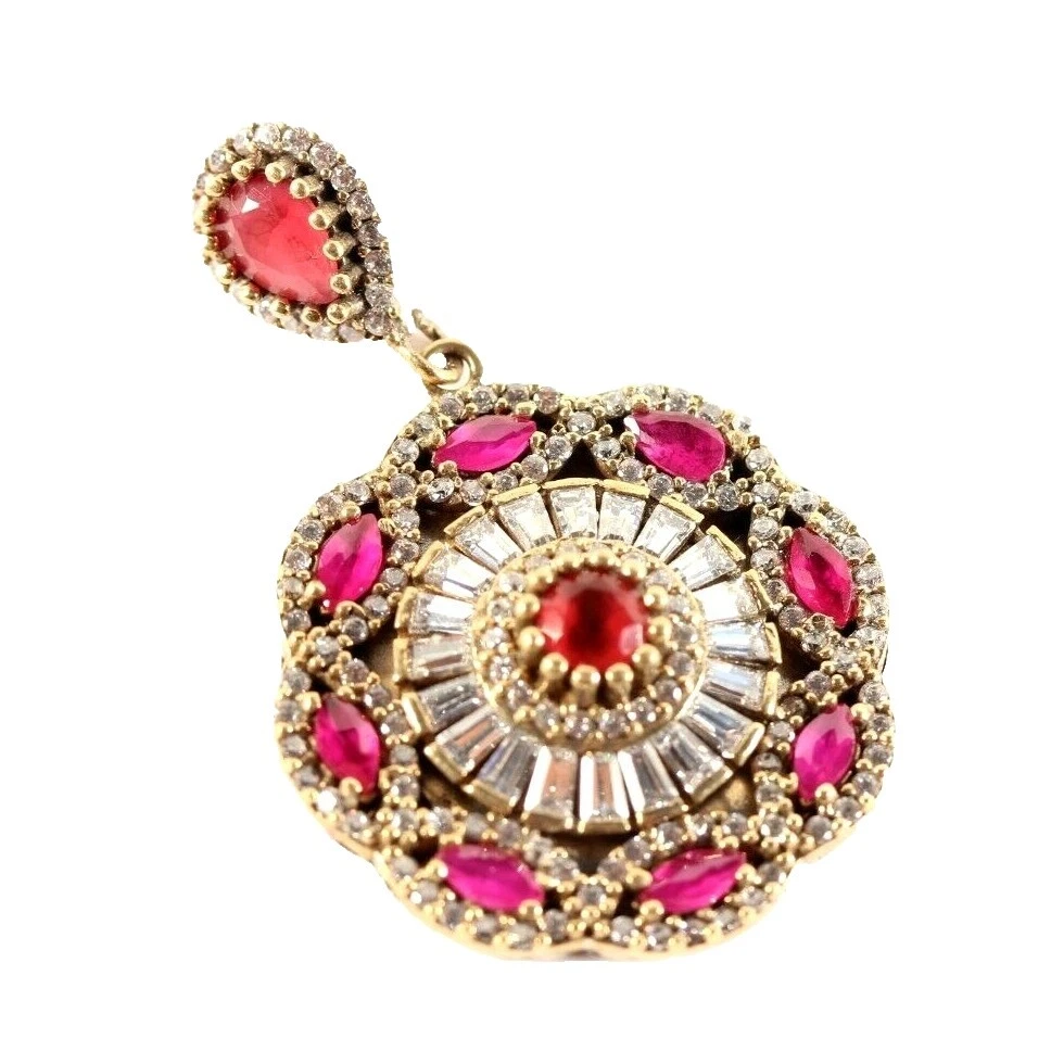 Beauty Ruby Beaded Fashion Necklaces & Pendants