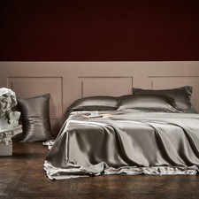 25 MM Bedding Set 4pcs 100 Silk Mulberry Silk Quilt Cover Flat Sheet Pillowcases
