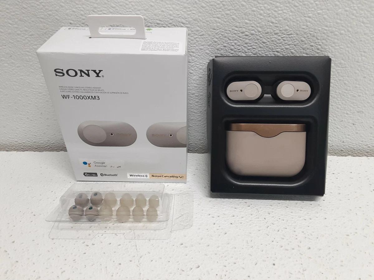 Sony WF-1000XM3 True Wireless Noise-Canceling Bluetooth Earbuds- Silver