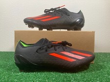 6.5 Men/7.5 Women - Adidas X Speedportal.1 FG Black Red Soccer Cleats GW8429 nby