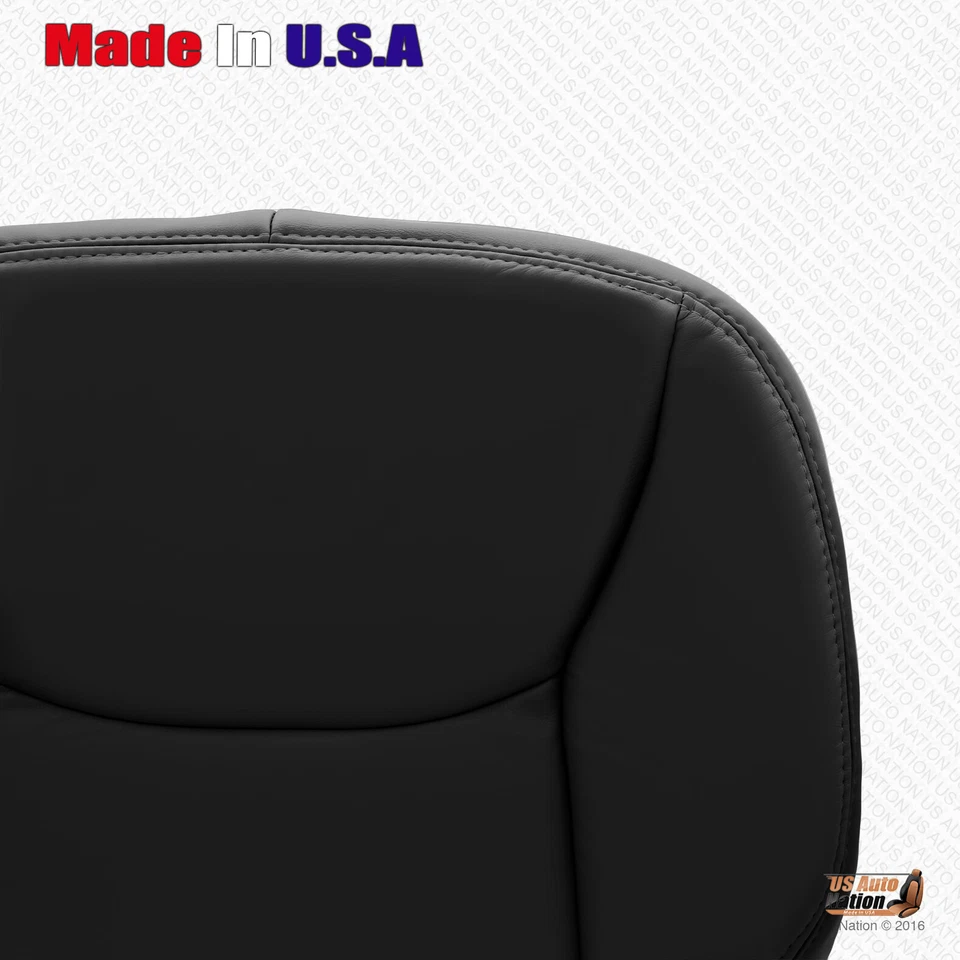 Mercedes Benz S55 S430 S500 S600 2000 parte inferior del conductor cubierta de asiento de cuero en negro Foto 4 de 4