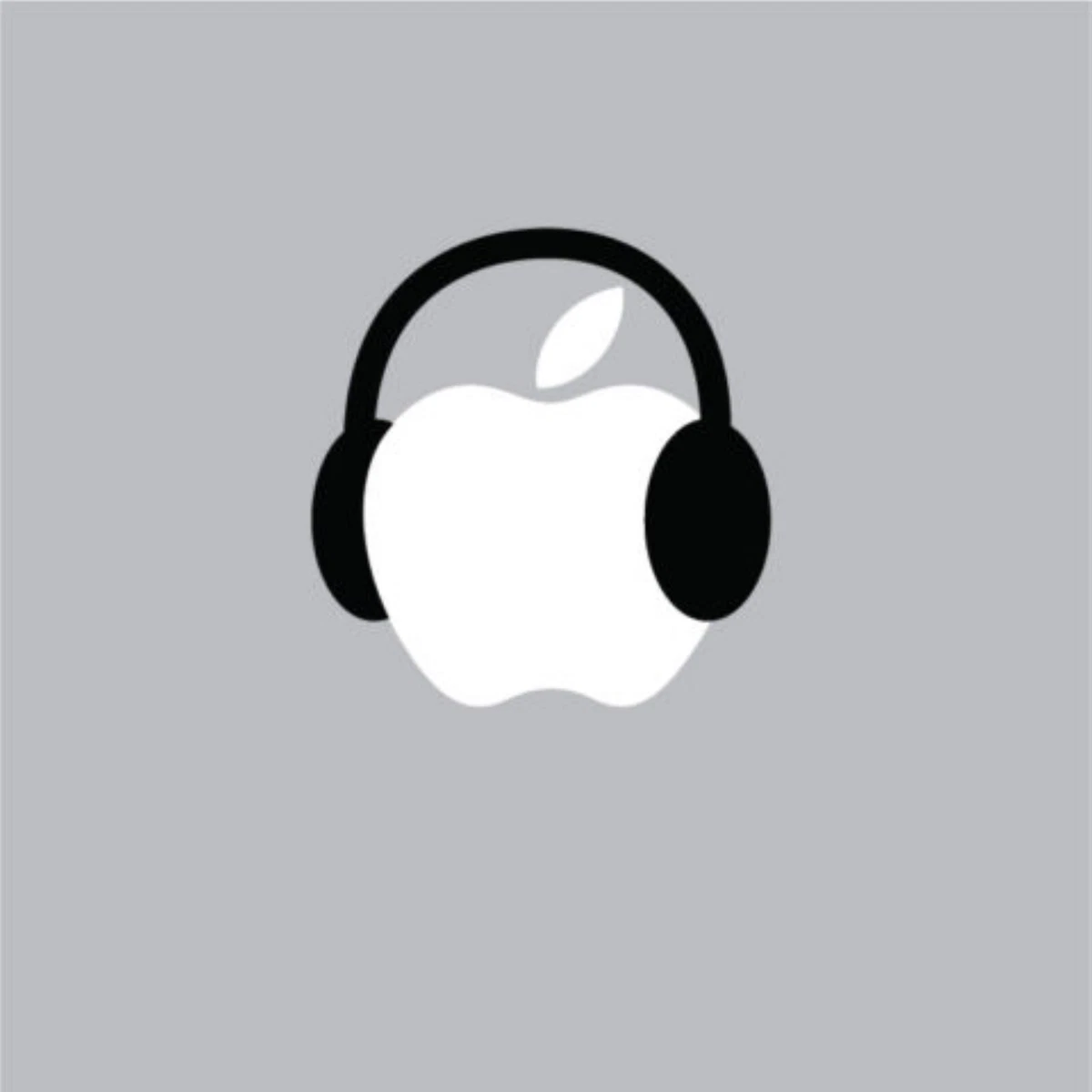 Headphones - Mac Apple Logo Laptop Vinyl Decal Sticker Macbook Funny Cool  Music