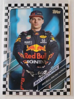 Max Verstappen 2021 Topps Checkerboard SP Parallel Red Bull #3