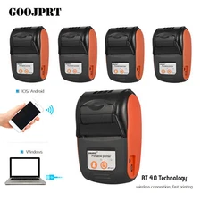 5Pcs 58mm Portable BT & USB Thermal Receipt Printer Wireless Handheld POS G2R8