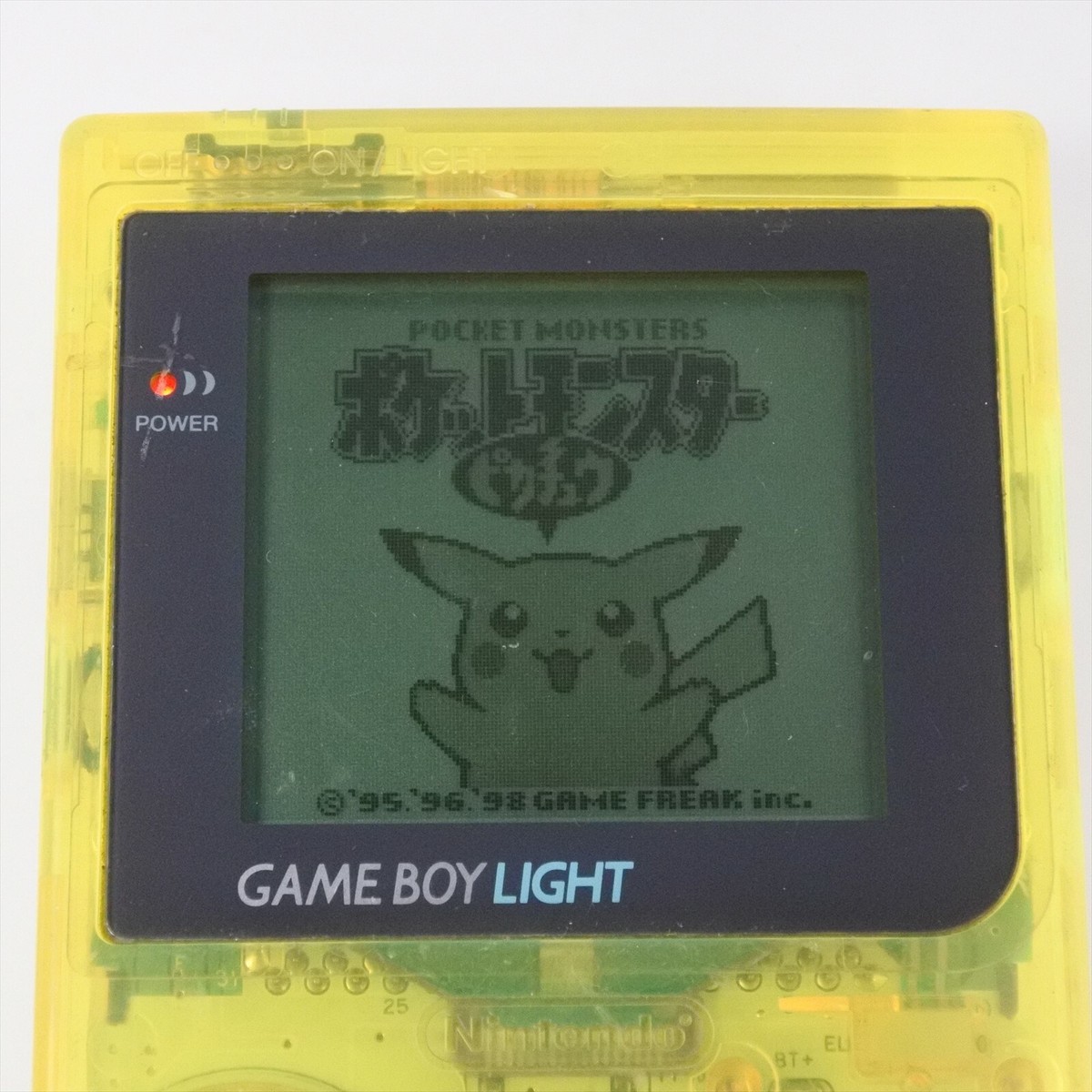 GameBoy LIGHT Console System CLEAR YELLOW MGB-101 Nintendo