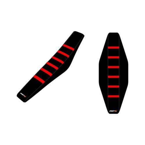 Funda de asiento acanalada RFX Pro (parte superior negra/negra/costillas rojas) CRF R/RX250 18-21 450 17-20 - Imagen 1 de 1