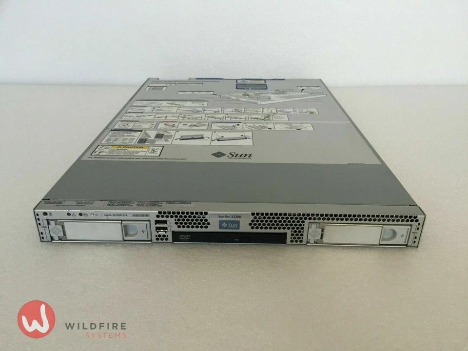 Sun Fire X2200 M2 2x 2.8GHz DC, 8GB, 2x 146GB 15K, DVD, PSU, Rack Kit - Image 2 of 4