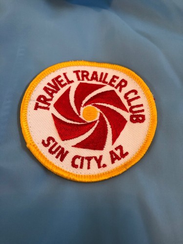 Vintage Sun City Arizona Travel Trailer Club Jacket Hartwell USA Made Size Large - Picture 4 of 11
