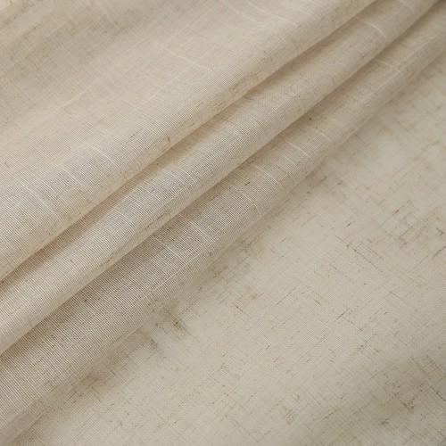 Semi Sheer Door Panels 72 Inch Length Linen French Door Curtain Panels For Front - Picture 7 of 7