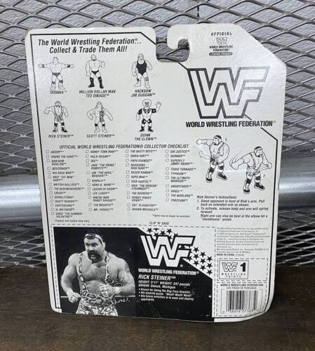 Tarjeta púrpura Hasbro WWF Rick Steiner 1993 Galoob Wcw Wwe - Imagen 3 de 3