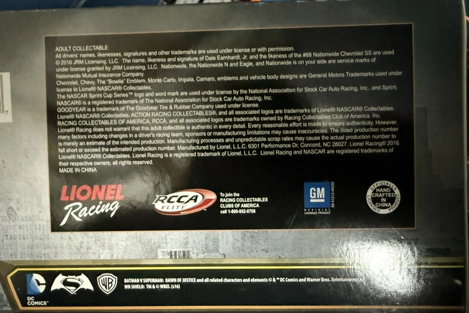 Dale Earnhardt Jr. #88 Nationwide Batman 2016 SS (ARC Color Chrome) - 1/360!!!!! - Image 4 of 4