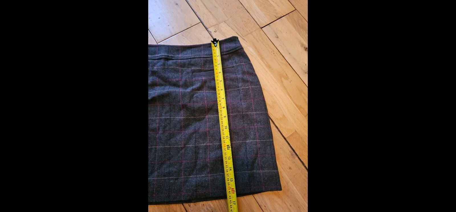 JOULES  Fearne Tweed Short Skirt - Heather Check  - UK 14 New Wool image 10