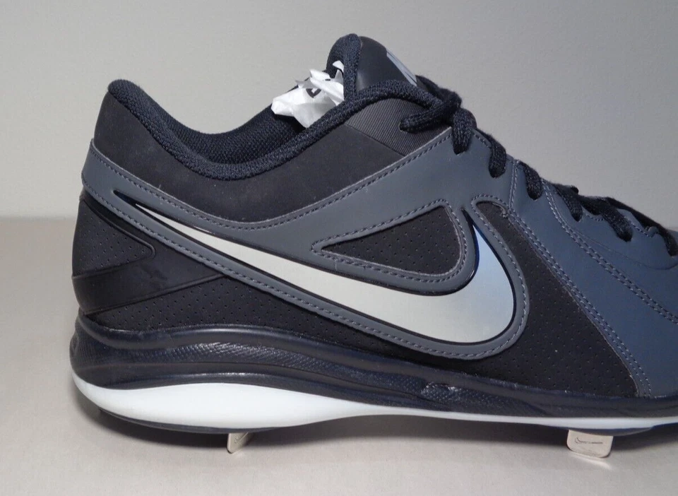 Nike Size 13 M AIR MVP PRO Gray Black Silver Baseball Cleats New Men's Shoes - Image 3 of 4