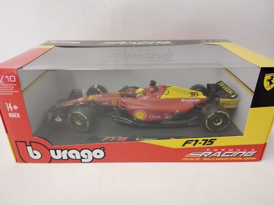 Burago Ferrari F1-75 #16 Charles Leclerc GP 2022 1:18 Modellauto F1