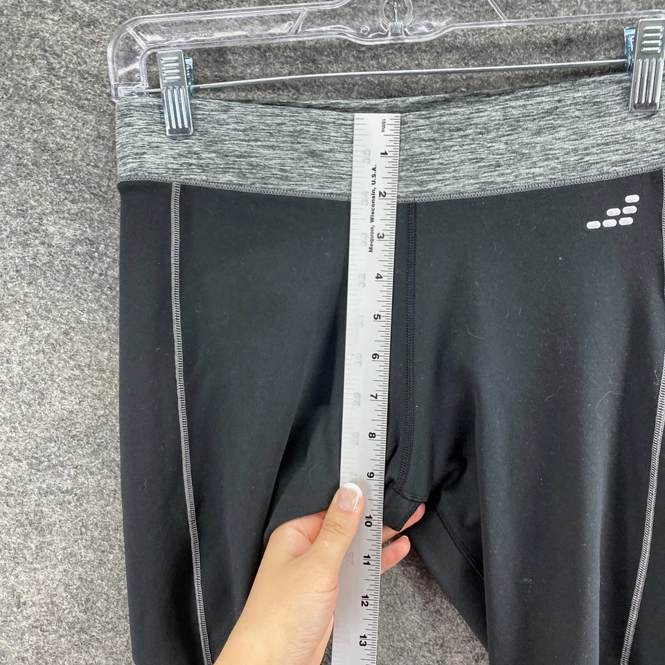 BCG Activewear Leggings Women M Medium Black Mid Rise Capri Skinny Pull On - Image 4 of 4