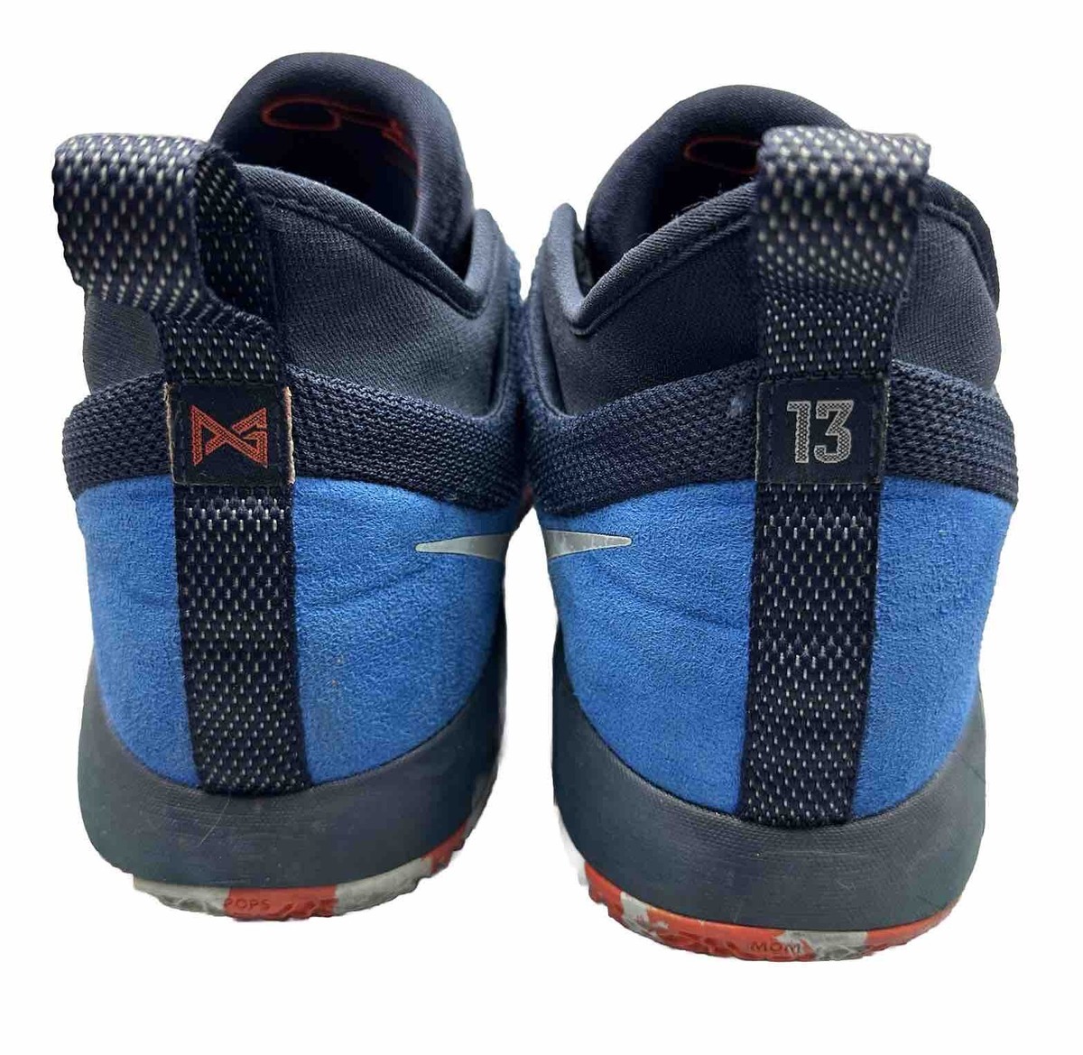 Nike Zoom PG 2 Sneakers Men 13 AJ2039 400 Paul George Thunder OKC