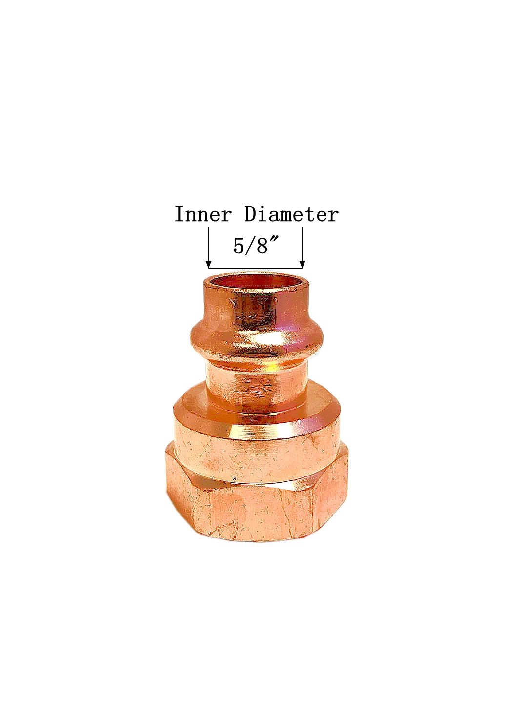 Libra Supply 1/2'' x 3/4'' inch Press x FIP, Press Copper Female Adapter, 5 pcs