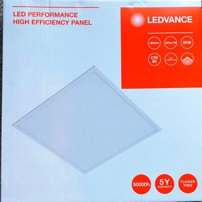 5X LEDVANCE 26W LED Performance Efficiancy Panel Light 600x600mm 5700K 3600lumen