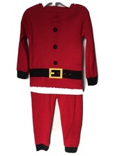 Carter's Baby 2-Piece Pajamas 18 Months Santa Red Christmas Cotton New