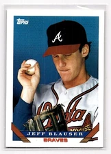 1993 Topps Baseball #552 Jeff Blauser - Atlanta Braves