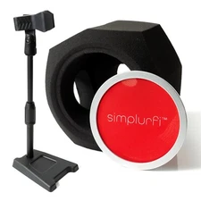 SIMPLURFI Recording Booth-Microphone Isolation Ball, pop filter, windscreen