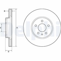 2X Bremsscheibe Delphi BG4799C FüR 8WC 8W2 B9 F53 8W5 A5 A4 Audi B8 8K2 8TA 8K5