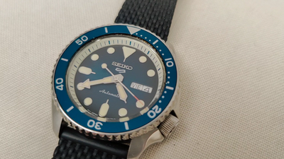 Seiko 5 Sports 4R36-07G0 Automatic 24 Chrono Men's Watch Blue Face