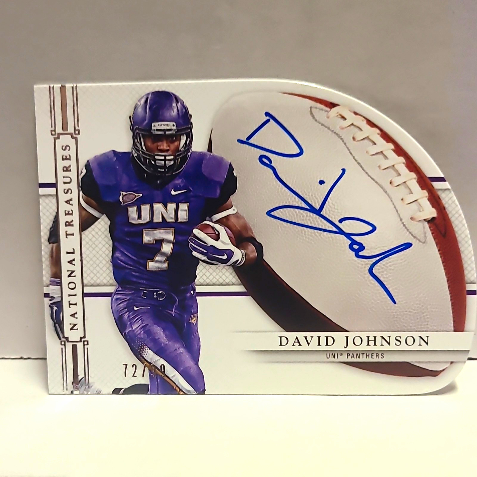 David Johnson Panini National Treasures #108 Autograph