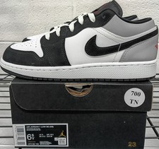 Big Kid's Jordan 1 Low SE White/Fire Red-Black GS HF3188 106 - 6.5