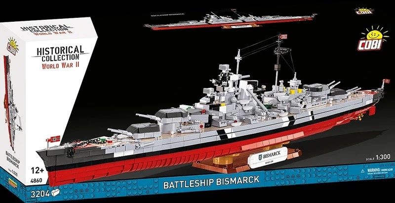 Cobi Historical Collection World War II 4860 Battleship Bismarck 4860
