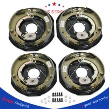 Four 12 X 2 Electric Trailer Brake Assembly For 7000 Lbs Trailer Axles Lh Rh