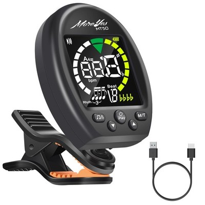 3 in 1 Guitar Tuner Metronome Tone Generator, Rechargeable Guitar Tuner Clip ...