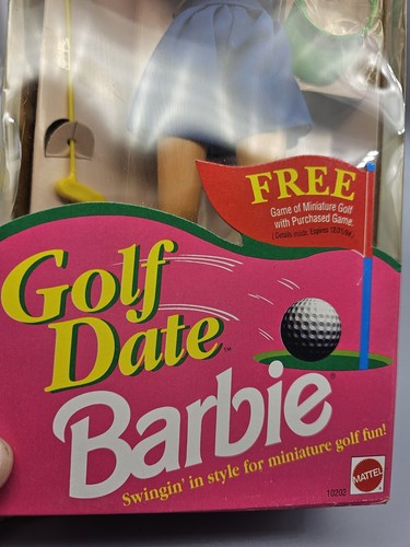 Vintage Mattel Barbie Golf Date 1992 Target Exclusive Rare #10202 NEW - Picture 3 of 9