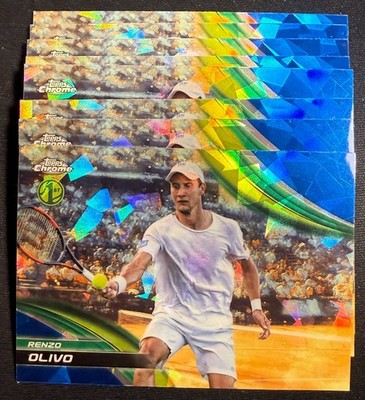 Renzo Olivo 2025 Topps Chrome Sapphire x8 Base Lot